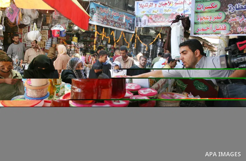 Palestinians shop at a traditional market in preparation for the holy month of Ramadan. Islam's holy month of Ramadan will begin in 13 September in the Middle East depending on the sighting of the crescent moon. Muslims...