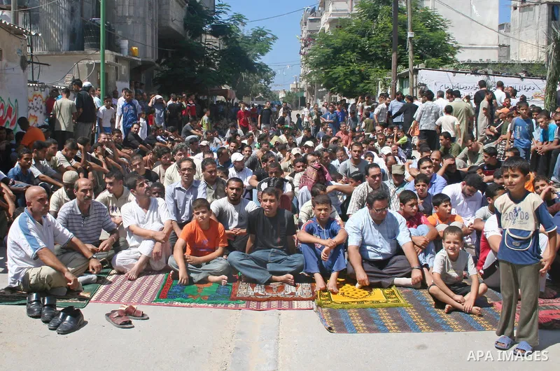 Palestinians attend prayers on the first Friday of the Muslim holy month of Ramadan in Gaza. After staging small anti-Hamas prayer vigils in recent weeks, Fatah hopes to intensify protests in the Muslim holy month of Ram...