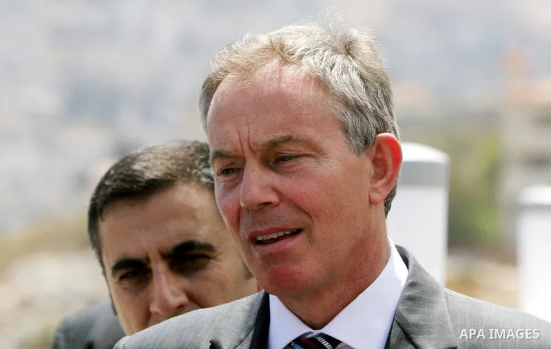 Quartet Middle East Envoy Tony Blair speaks to press during a visit to the northern West Bank city of Nablus on July 14, 2009. Israel on May 13 rejected a European Union call for the United Nations to recognise a Palesti...