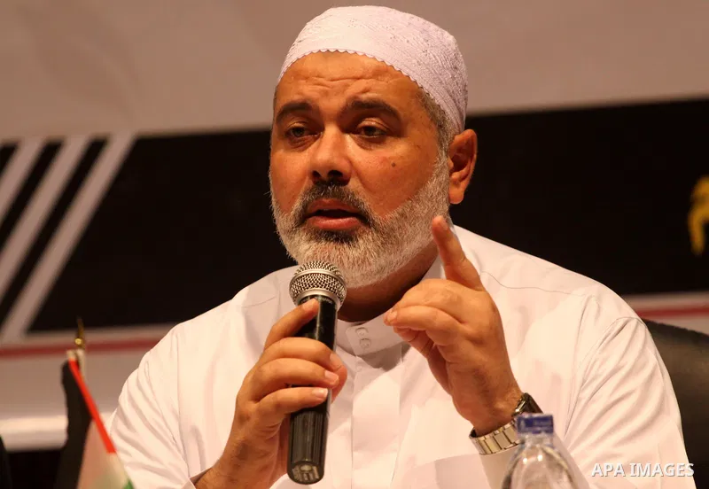 A Palestinian prime minister of Hamas Ismail Haniya during a celebration to honor the winners of the contest for memorizing the Quran in Gaza city on Sep 14, 2009. Photo By Mohammed Asad