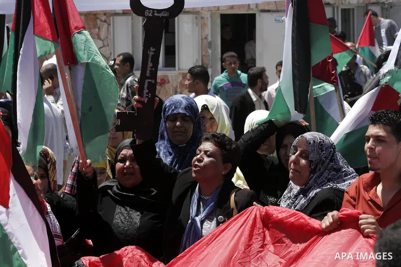 Palestinians attend a Nakba rally in Gaza City May 15, 2010. Palestinians mark "Nakba" (Catastrophe) on May 15 to commemorate the time when hundreds of thousands of Palestinians were expelled or fled from their homes in...