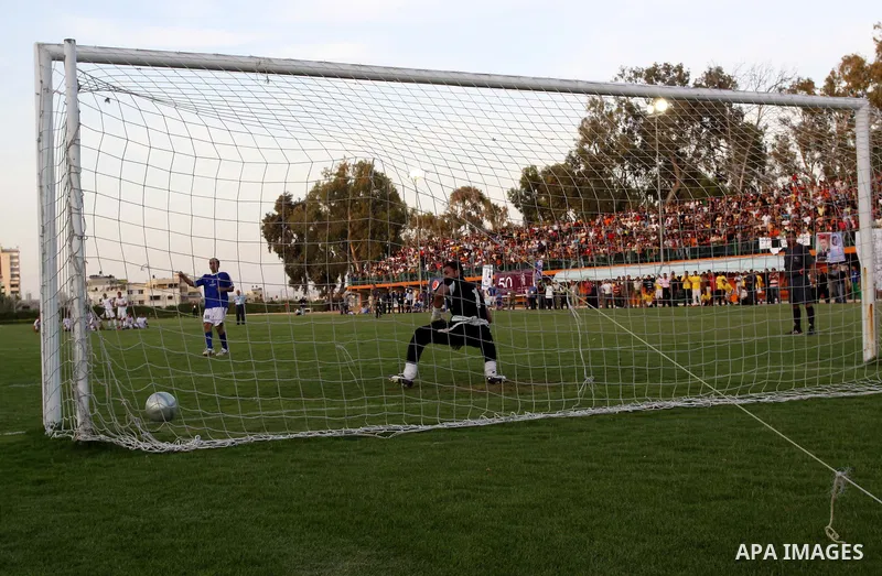 Palestinians play a soccer match between France and Jordan during the final match of Gaza's version of the World Cup in Gaza City on May 15,2010. The Gaza Strip kicked off its own version of the World Cup with teams of P...