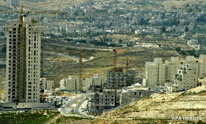 General view to the Jewish settlement of Har Homa in east Jerusalem on May 20, 2010. U.S. Mideast envoy George Mitchell was in the region for meetings with the Palestinians and the Israelis separately as part of the indi...