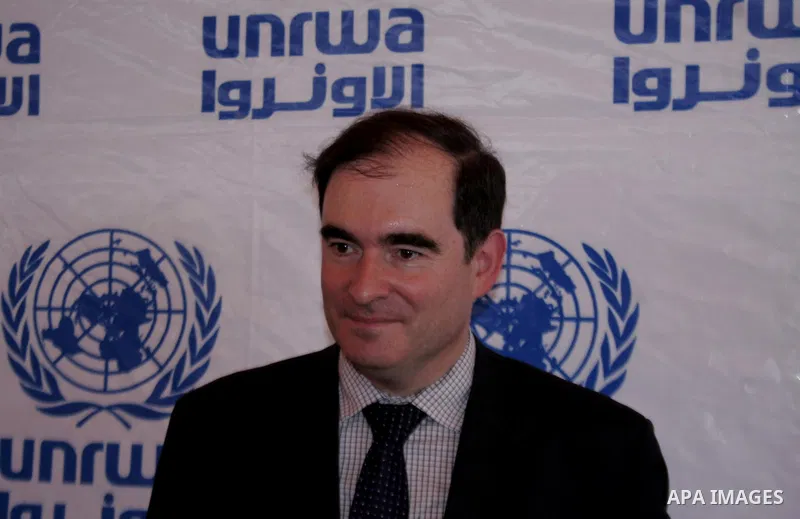 The Director of Gaza operations for the UN Relief and Works Agency, John Ging attends a celebration to honor the excellent students in the UNRWA schools, in Gaza city on July 25,2010. Photo by Yousef Deeb