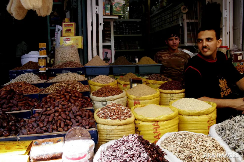 Palestinians shop at a traditional market in preparation for the holy month of Ramadan on August 5,2010. Islam's holy month of Ramadan will begin in 11 August in the Middle East depending on the sighting of the crescent...