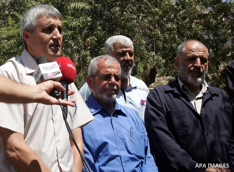 Palestinians show the destruction in the graves in the city of Jerusalem on August 6,2010. New plan for the Jerusalem municipality to remove the cemetery of Mamun Allah in West Jerusalem as the graves that marked in red,...