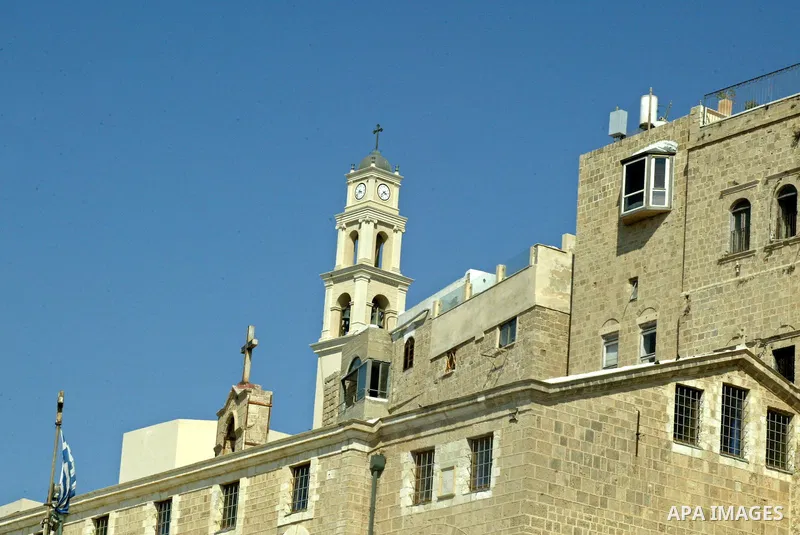 An old church is seen in the coastal town of Jaffa, just south of Tel Aviv, on Sept. 1,2010 . Photo by Mahfouz Abu Turk