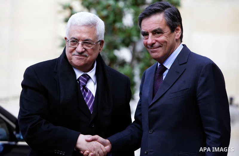 Palestinian President Mahmoud Abbas during a meeting with the French Prime Minister in Paris on September 27, 2010. Photo by Thaer Ganaim