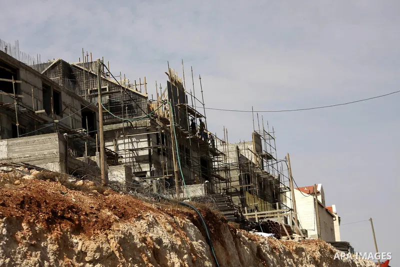 A general view of the construction of a new section to the Jewish settlement of Kiryat Arbaa close to the West Bank town of Hebron on 17 October 2010, two days after reported plans to build 238 new settler homes in annex...