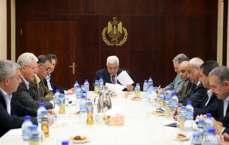 Palestinian President Mahmoud Abbas (Abu Mazen) during a meeting of the Central Committee of Fatah movement in the West Bank city of Ramallah on Oct. 19, 2010. Photo by Thaer Ganaim