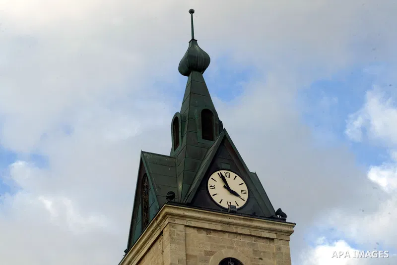 The old Jaffa clock tower is seen in the coastal town of Jaffa, just south of Tel Aviv, on Oct. 26,2010 . Photo by Mahfouz Abu Turk