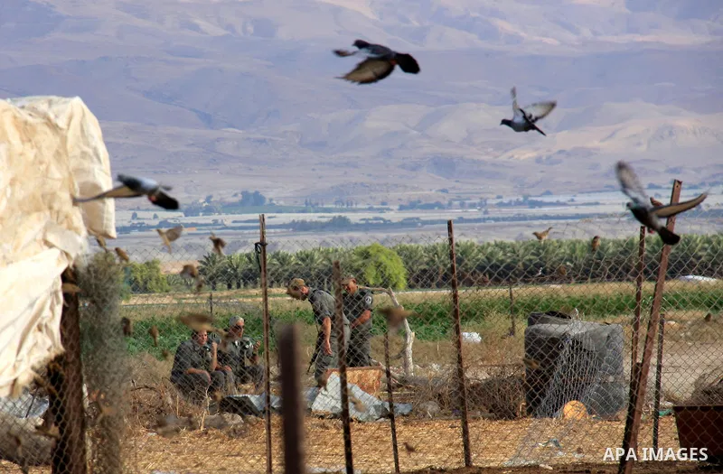 Israeli soldiers secure the area after clashes between Jewish settlers from Meswah settlement and Palestinians on the outskirts of Jiftlik, near Jericho in the West Bank town ,Sunday, Oct. 31, 2010. Frequently there are...