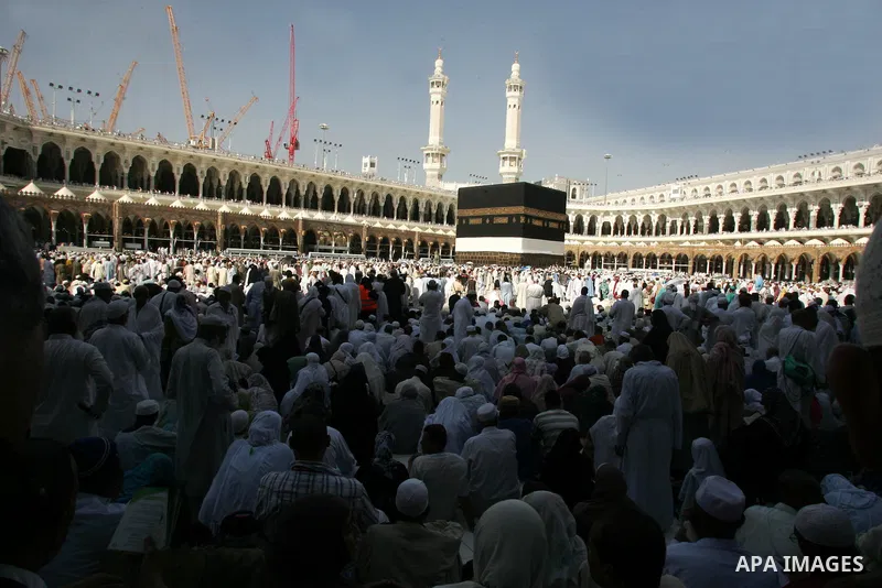 Muslim pilgrims move around the Kaaba inside the Grand Mosque during the annual Hajj in Mecca, Saudi Arabia, Nov 7, 2010. Some 2.5 million Muslims from more than 160 countries converge annually on the Islamic cities of M...