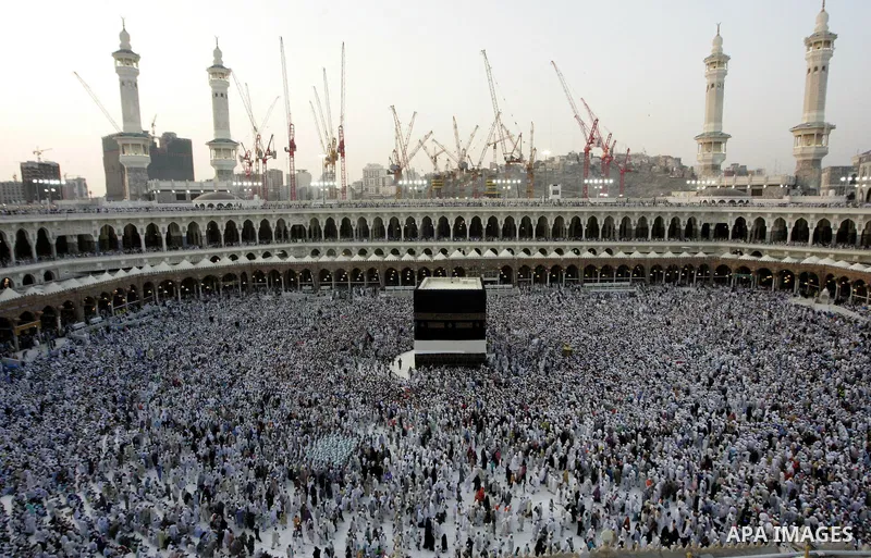 Muslim pilgrims move around the Kaaba inside the Grand Mosque during the annual Hajj in Mecca, Saudi Arabia, Nov 7, 2010. Some 2.5 million Muslims from more than 160 countries converge annually on the Islamic cities of M...