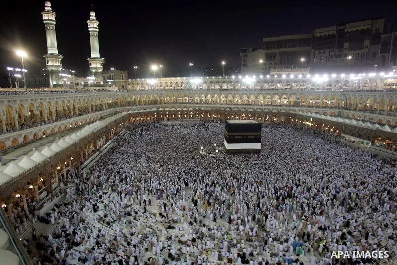 Muslim pilgrims move around the Kaaba inside the Grand Mosque during the annual Hajj in Mecca, Saudi Arabia, Nov 8, 2010. Some 2.5 million Muslims from more than 160 countries converge annually on the Islamic cities of M...