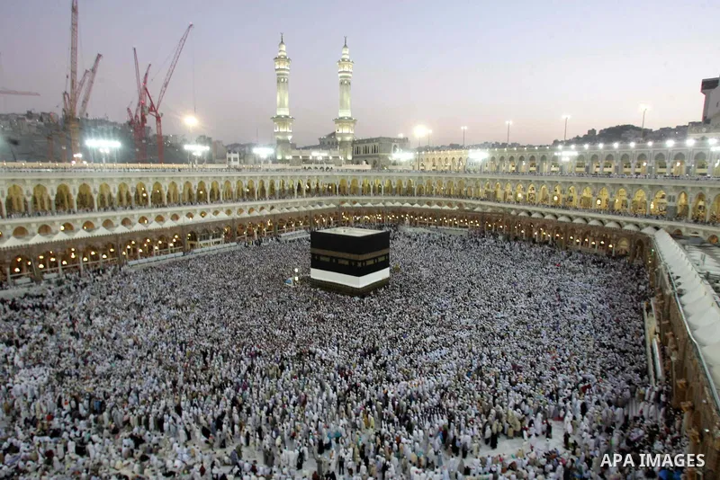 Muslim pilgrims move around the Kaaba inside the Grand Mosque during the annual Hajj in Mecca, Saudi Arabia, Nov 9, 2010. Some 2.5 million Muslims from more than 160 countries converge annually on the Islamic cities of M...