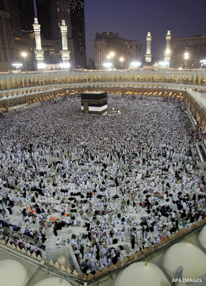 Muslim pilgrims move around the Kaaba inside the Grand Mosque during the annual Hajj in Mecca, Saudi Arabia, Nov 12, 2010. Some 2.5 million Muslims from more than 160 countries converge annually on the Islamic cities of...