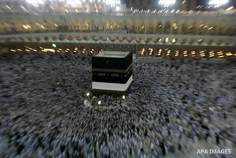 Muslim pilgrims move around the Kaaba inside the Grand Mosque during the annual Hajj in Mecca, Saudi Arabia, Nov 12, 2010. Some 2.5 million Muslims from more than 160 countries converge annually on the Islamic cities of...