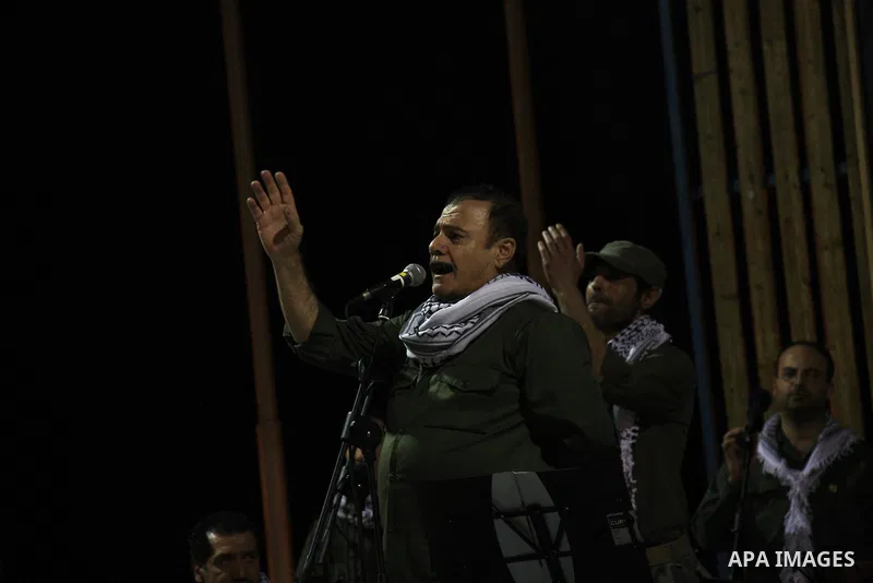 Palestinian musical band perform a traditional song during a concert commemorating the sixth anniversary of late Palestinian leader Yasser Arafat's death, in the West Bank city of Nablus, on Nov. 14, 2010. Photo by Wagdi...