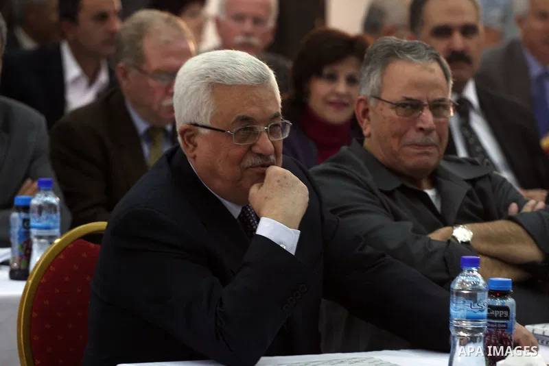 Palestinian President Mahmoud Abbas attends a meeting of the Fatah Revolutionary Council in the West Bank city of Ramallah November 24, 2010 . photo by Issam Rimawi