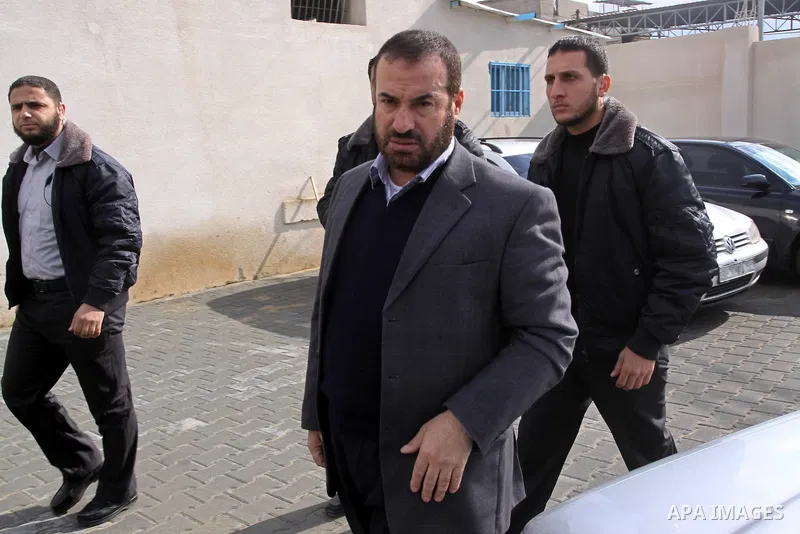Hamas leader, Fathi Hammad takes part in opening ceremony of a new police station, in Gaza City on Jan. 15,2011. Photo by Mohammed Asad