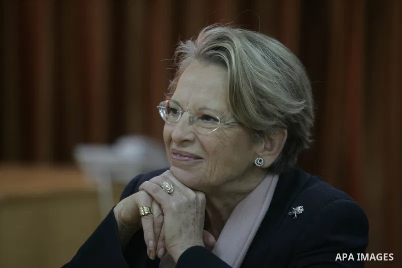 French Foreign Minister Michele Alliot Marie attends a press conference at the U.N. office in Gaza City, on Jan. 21, 2011. A crowd of furious Palestinian protesters tried to block the French foreign minister on her way i...