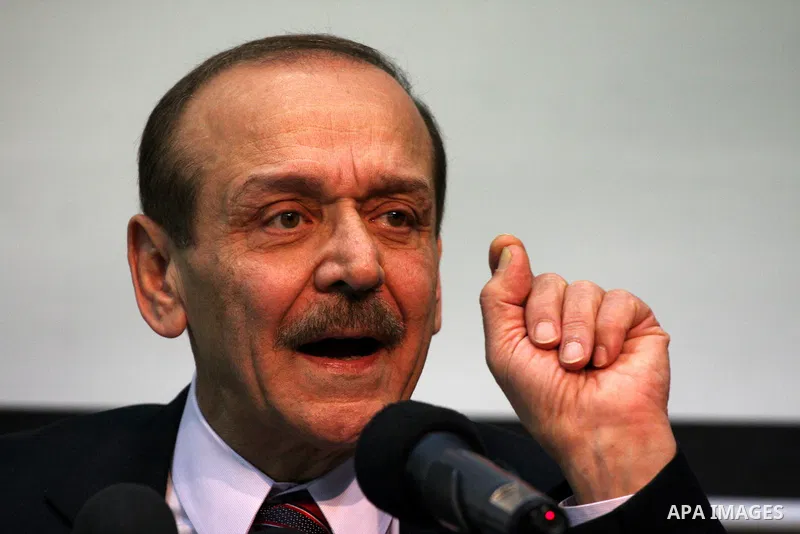 Secretary General of the Council of the Palestine Liberation Organization (PLO), Yasser Abed Rabbo, speaks during a press conference, in the West Bank town of Ramallah on 24 January 2011, concerning the 1,600 secret docu...