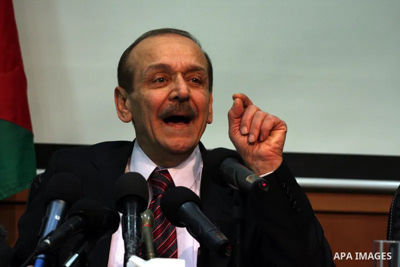 Secretary General of the Council of the Palestine Liberation Organization (PLO), Yasser Abed Rabbo, speaks during a press conference, in the West Bank town of Ramallah on 24 January 2011, concerning the 1,600 secret docu...