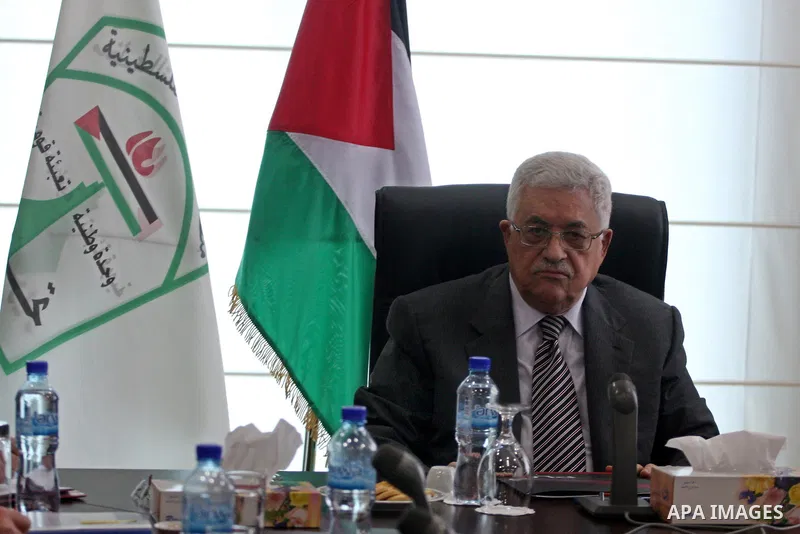 Palestinian President Mahmoud Abbas attends a Palestinian Liberation Organization (PLO) executive committee meeting in the West Bank city of Ramallah, on Jan. 26, 2011. The meeting was to discuss the leaking of documents...