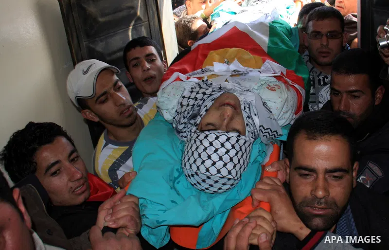Palestinians carry the body of Uday Qadous, 18, who was shot and killed Thursday in the village of Iraq Burin, during his funeral at in the West Bank city of Nablus, Friday Jan. 28, 2011. Israeli police spokesman Micky R...