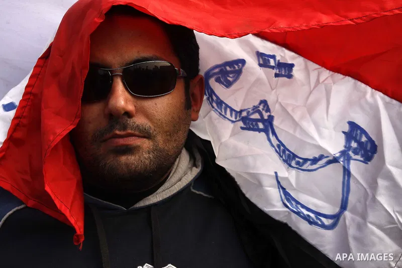 Anti-government protesters demonstrate in Tahrir, or Liberation Square in Cairo, Egypt, Tuesday, Feb. 1, 2011. More than a quarter-million people flooded into the heart of Cairo Tuesday, filling the city's main square in...