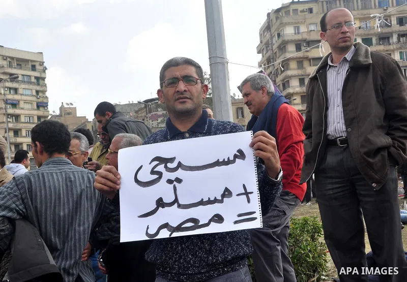 Anti-government protesters demonstrate against president Hosni Mubarak regime in Tahrir, or Liberation Square in Cairo, Egypt, Jan. 31, 2011. Photo by Ahmed Asad