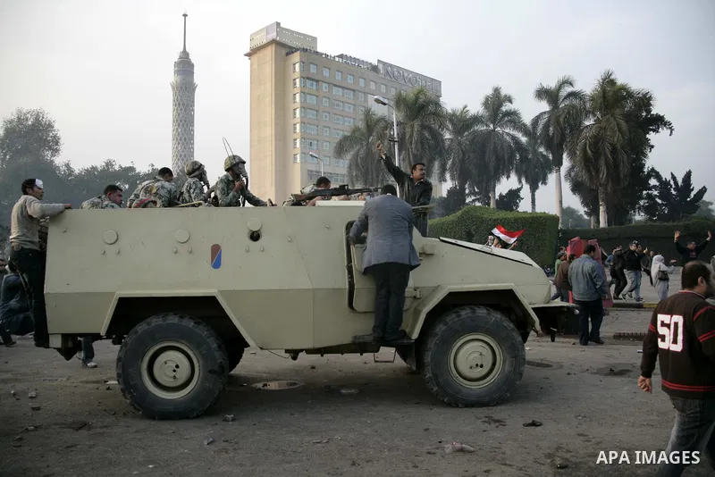 Anti-government protesters demonstrate against president Hosni Mubarak regime in Tahrir, or Liberation Square in Cairo, Egypt, Jan. 29, 2011. Photo by Karam Nasser