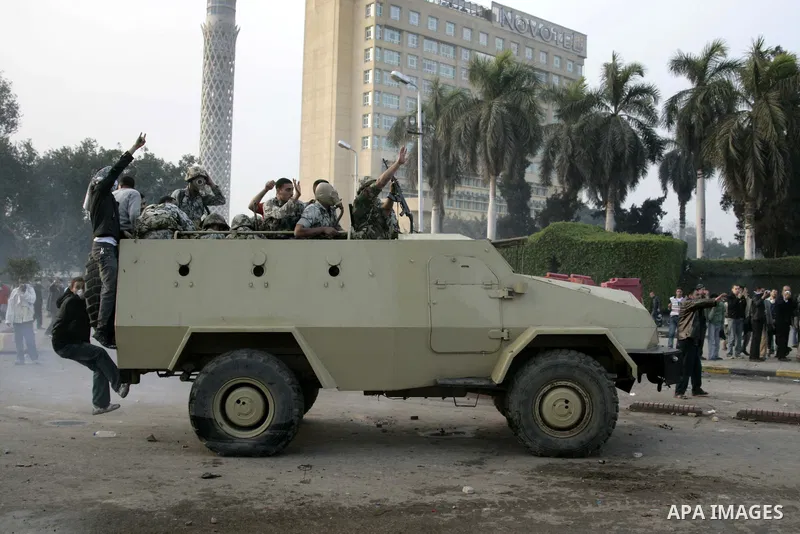Anti-government protesters demonstrate against president Hosni Mubarak regime in Tahrir, or Liberation Square in Cairo, Egypt, Jan. 29, 2011. Photo by Karam Nasser