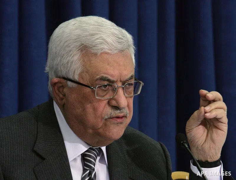 Palestinian President Mahmoud Abbas attends a meeting of the revolutionary council of Fatah movement, in Ramallah on February 2, 2011. Photo by Omar Rashidi