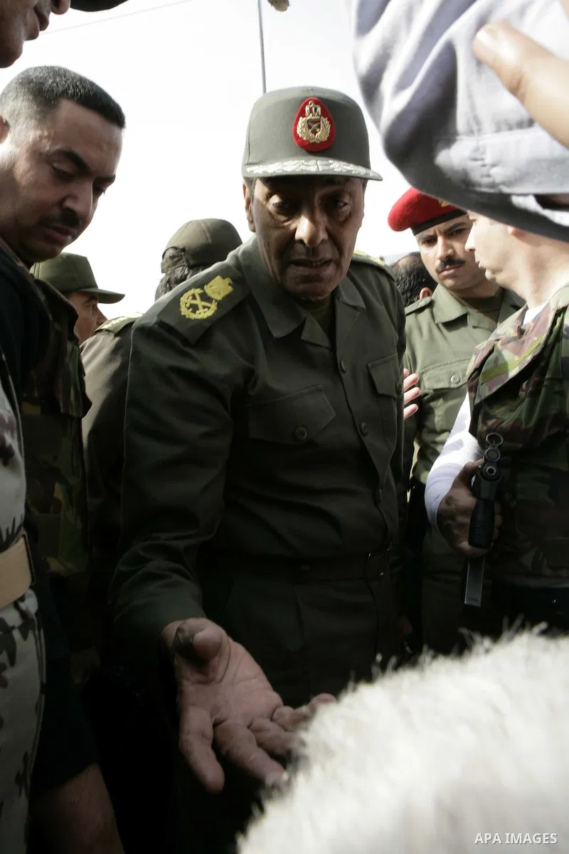 The Egyptian Defense Minister, Mohamed Hussein Tantawi visits the protestors as they gather at Tahrir Square, Cairo, Egypt, Feb. 4, 2011. Egyptian minister of Health said Friday that about five thousand people have been...