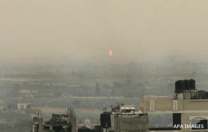 A fire is seen after an explosion went off at a gas terminal in Egypt's northern Sinai Peninsula on Saturday Feb. 5, 2011, setting off a massive fire along a gas pipeline that could be seen dozens of miles away, official...
