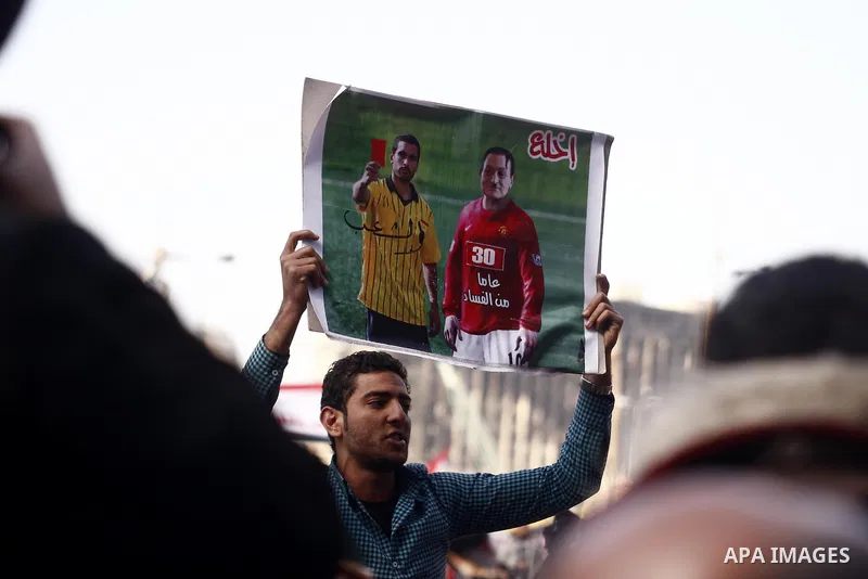 Opposition demonstrators protest at Tahrir Square in Cairo Feb. 6, 2011. Demonstrators camped out in Cairo's Tahrir Square, which has become an epicentre for protest, vowed to intensify their battle to oust Egypt's Presi...