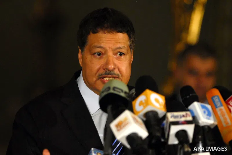Egyptian Nobel prize awarded, Ahmed Zewail, talks during a press conference in Cairo, Egypt, Sunday, Feb. 6, 2011. Egypt's vice president met a broad representation of major opposition groups for the first time Sunday an...
