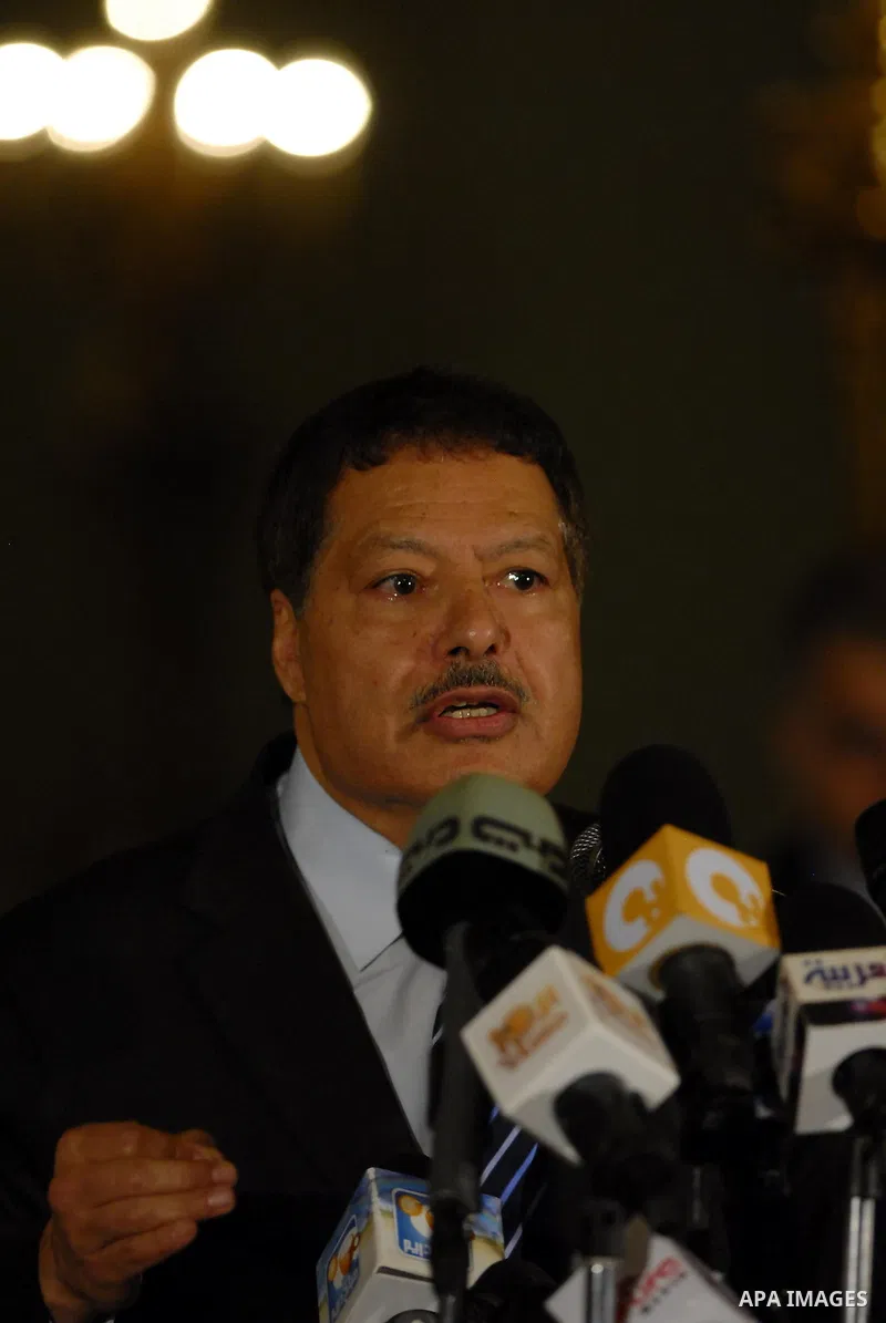 Egyptian Nobel prize awarded, Ahmed Zewail, talks during a press conference in Cairo, Egypt, Sunday, Feb. 6, 2011. Egypt's vice president met a broad representation of major opposition groups for the first time Sunday an...