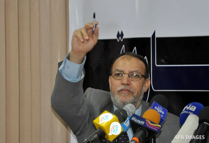 Egyptian Muslim Brotherhood senior Essam el-Erian talks during a press conference in Cairo, Egypt, Sunday, Feb. 6, 2011. Egypt's largest opposition group, the Muslim Brotherhood, said it would begin talks Sunday with the...