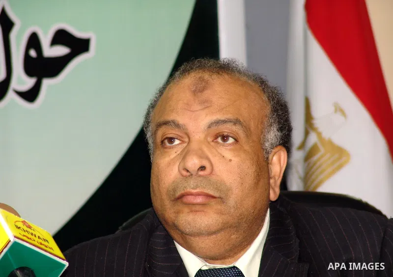 An Egyptian Muslim brotherhood senior Saad el-Katatni talks during a press conference in Cairo, Egypt, Wednesday, Feb. 9, 2011. The Muslim Brotherhood considered the Egypt's largest opposition group. Photo by Ahmed Asad