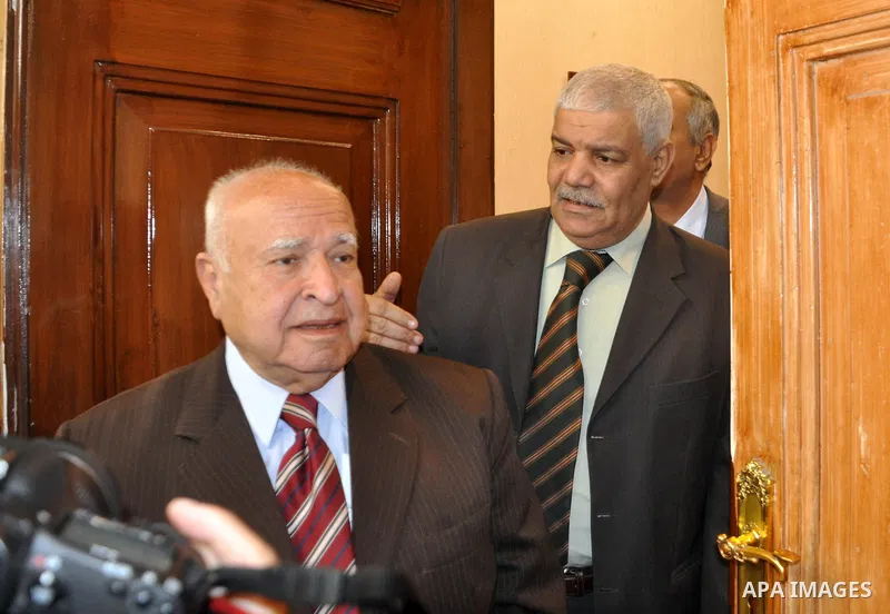 Members of the Egyptian Constitutional Commission participate in a meeting in Cairo, Egypt, Feb. 9,2011. Photo by Ahmed Asad