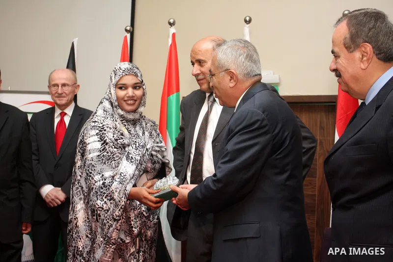 Palestinian Prime Minister Salam Fayyad during the opening of the Arab Media Forum Sports first in Palestine in West Bank city of Ramallah on February 9, 2011. Photo by Issam Rimawi