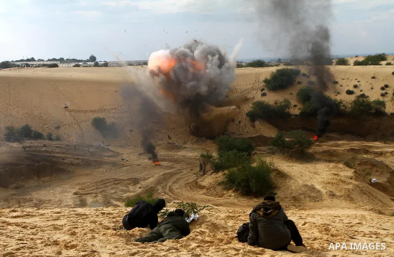 Palestinian Islamic Jihad militants participate in a training session in the outskirts of Khan Younis, southern Gaza Strip, Thursday, Feb. 10, 2011. Islamic Jihad carried out dozens of suicide bombings and other attacks...
