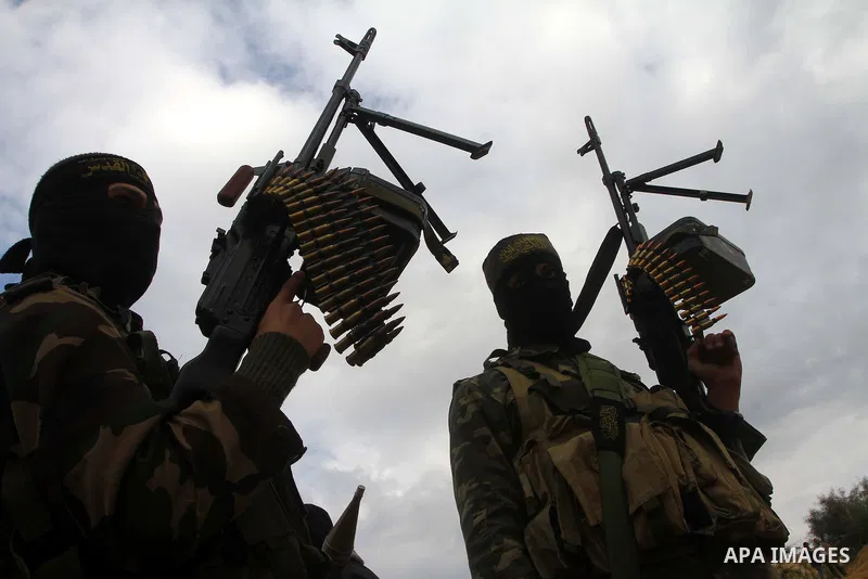 Palestinian Islamic Jihad militants participate in a training session in the outskirts of Khan Younis, southern Gaza Strip, Thursday, Feb. 10, 2011. Islamic Jihad carried out dozens of suicide bombings and other attacks...