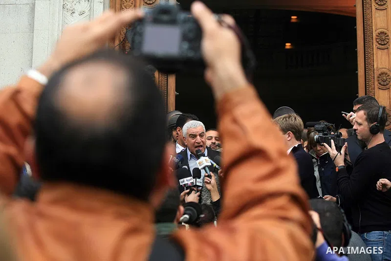 Minister of State for Antiquities Zahi Hawass speaks to media at the Egyptian Museum in Cairo, Egypt, Feb. 16, 2011. Zahi Hawass said that three of the 18 items reporting missing from Cairo's Egyptian Museum had been fou...