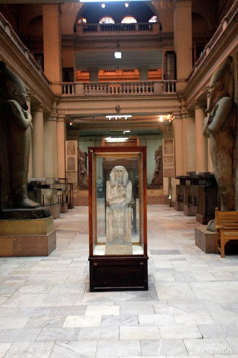 Antiquities are seen in the Egyptian Museum in Cairo, Egypt, Wednesday Feb. 16, 2011. According to Dr. Zahi Hawass, Director for the Supreme Council of Antiquities , thieves entered the museum while the mass street prote...