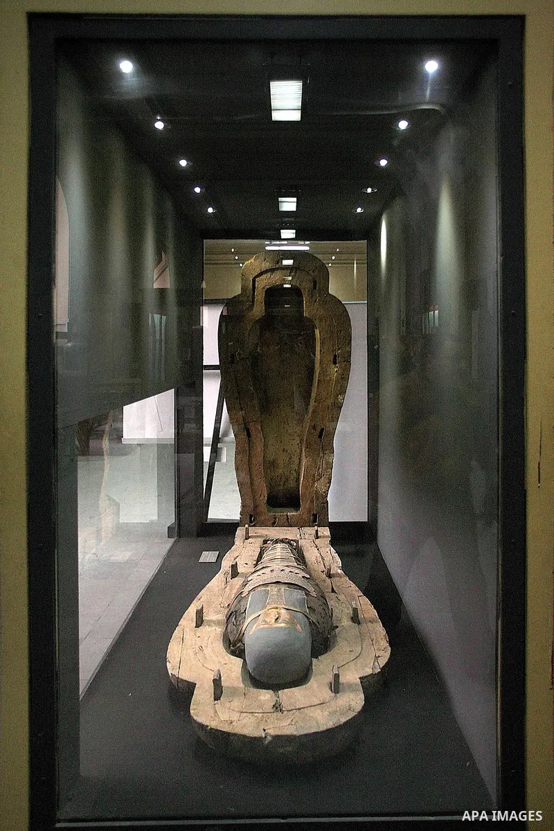 Antiquities are seen in the Egyptian Museum in Cairo, Egypt, Wednesday Feb. 16, 2011. According to Dr. Zahi Hawass, Director for the Supreme Council of Antiquities , thieves entered the museum while the mass street prote...