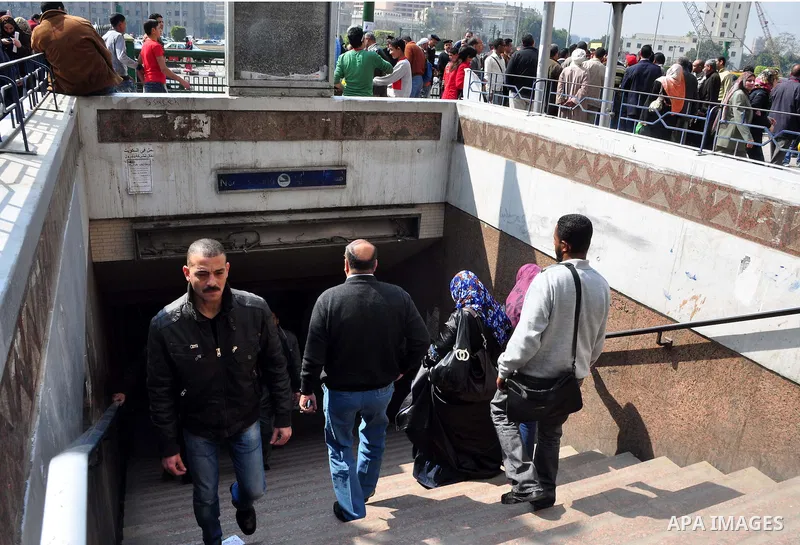 Egyptian people participate in their daily life in Cairo, Egypt on Feb. 17,2011. Mubarak's departure set off a chain reaction around the Middle East, with anti-government demonstrations reported Wednesday in Libya, Bahra...